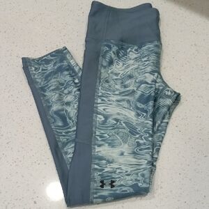 Under Armour Teal Marble Panel Leggings